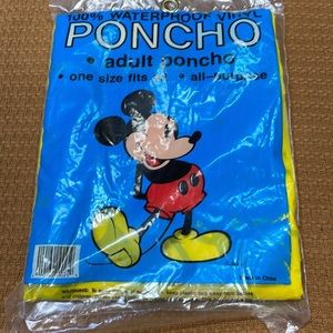 Vintage Mickey Mouse Adult Poncho